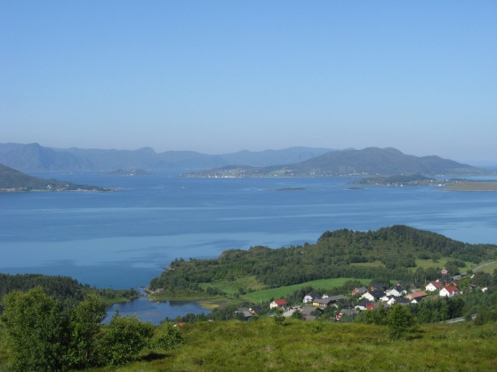 Blick auf unser Fischgebiet in Haugsbygda